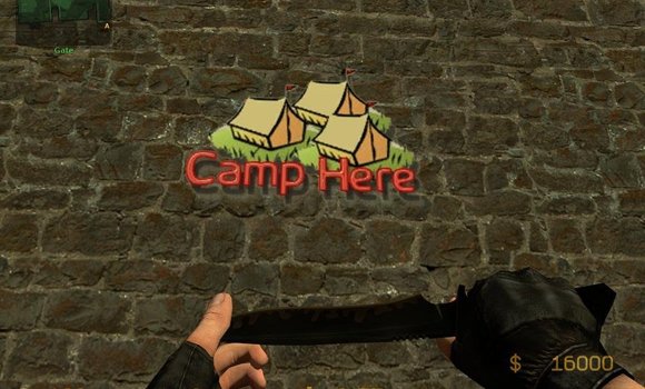 Спрей Лагерь здесь