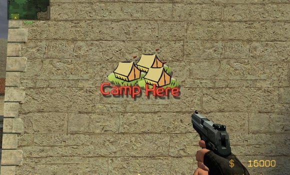 Спрей Лагерь здесь