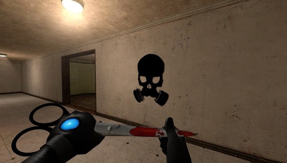 Спрей Череп в противогазе