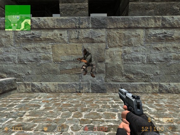 Спрей Террорист в полуприсяди