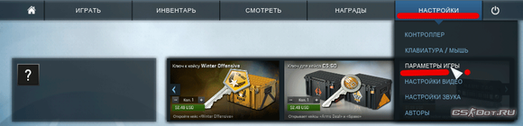 Настройки игры CS:GO