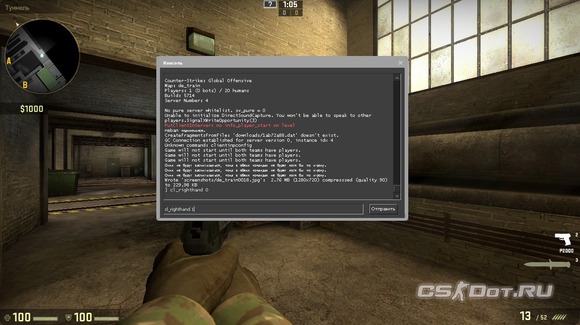 ScreenShot консоль CS:GO ScreenShot консоль CS:GO