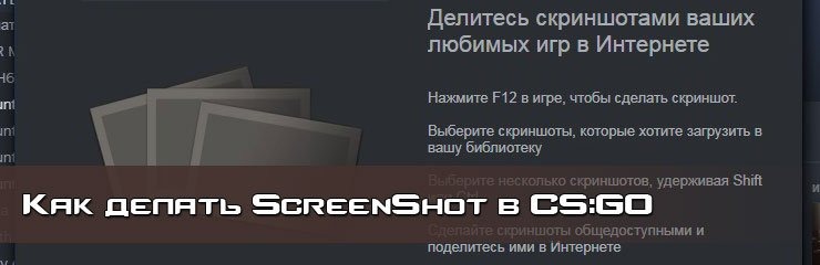 Как сделать screenshot CS GO